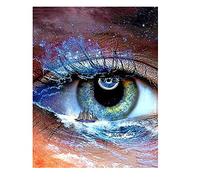 DCIDBEI Diamond Painting Square Drill Eye 40x50cm Diamond Art Eye Diamond Picture Art Eye Eyes Diamond Painting Big Eyes Cross Stitch Kits Landscapes Sailing Ship Sea Craft Buddy Crystal Art