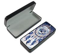 DCIDBEI Diamond Painting Storage Box Sunglasses Paint by Numbers Storage Box Glasses Organizer for Sunglasses Case Leather Eyeglasses Dreamcatcher Pink