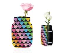 DCIDBEI Diamond Painting Vase 10 x 15 cm Diamond Painting Vase for Decorative Flower Arrangements Vases for Modern Furniture for Housewarming Party for Living Room Wedding and Table Decoration Hearts