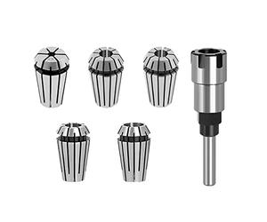 Dciustfhe 1/4 Inch Shank ER16 Router Collet Extension Chuck Rod Engraving Machine Extension Rod with Spring Collet Set