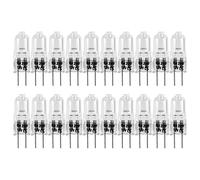 Dciustfhe 20 Pcs G4 Bulbs,20W 12V Light Bulbs 2 Pin Clear Lamp Bulb,for Cooker Lighting,Signal Lights,Track