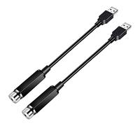 Dciustfhe 2PCS Night Light Projector Car Interior Lights Starry Lamp Led USB Powered Roof Car Decor,Purple+