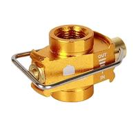Dciustfhe Camping Gas Saver Plus Gas Converter Shifter Refill Flat Tank Conversion Adapter, Golden