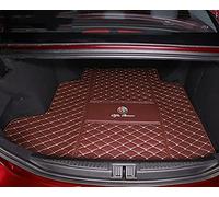Dciustfhe Car Boot Mats Liner, for Alfa Romeo Giulia 2017-2021 2022 Full Encirclement Leather Trunk Mat Interior Waterproof Anti-Slip Decorate Accessories,Withoutstoragebox-Brown