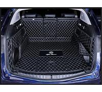 Dciustfhe Car Boot Mats Liner, for Alfa Romeo Stelvio 2017-2021 2022 Full Encirclement Leather Trunk Mat Interior Waterproof Anti-Slip Decorate Accessories,Black-Full-inclusive