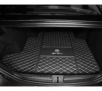Dciustfhe Car Boot Mats Liner, for Alfa Romeo Stelvio 2017-2021 2022 Full Encirclement Leather Trunk Mat Interior Waterproof Anti-Slip Decorate Accessories,Black-Single