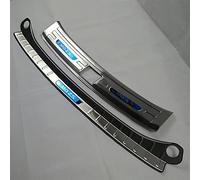 Dciustfhe Car Stainless Steel Rear Bumper, for MG ZS 2017 2018 2019 2020 2021 2022 Boot Door Sill Stickers Protective Plate Tail Trim Guard Cover Styling Decorative Strips Accessories,2017-2019