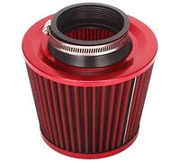 Dciustfhe Universal Car Air Filter Vehicle Induction Kit High Power Mesh Cone Red Finish