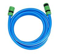 Dcizlont Short Garden Hose Set, with 2 Hose Connectors, 3m Outdoor Tap Extension Hose Kit, for Garden Watering and Hose Extender, 1/2” ID, Blue