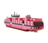 DCjmnn ONE Freighter Ship Building Block kit, 1446 PCS Container Model Building Set, Cargo ship Model Kit, STEM Creative Toys Gifts for Adults Kids