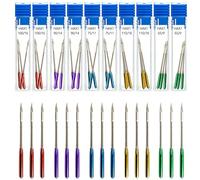 DCJWQ 30 Pcs Sewing Machine Needles, Universal Regular Point, 6 Pcs Each in 18mm, 16mm, 14mm, 11mm, 9mm, Compatible with Singer, Old Sewing Machine, Universal Sewing Machine Needles