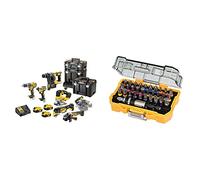 DCK755P3T XR Brushless 7 Piece Kit 18V 3 x 5.0Ah Li-ion & DT7969-QZ, 32 Piece XR Professional Magnetic Screwdriver Bit Accessory Set, Yellow