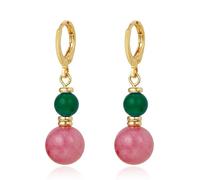 Dckazz Broadway Inspired Witch Earrings Pink and Green Earrings Women Changed for Good Pink Goes Good with Green Merch Jewelry