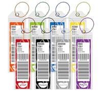 D ruise Luggage Tag Holders for DCL Ships - 8 Pack, Fits Dream, Fantasy, Magic, Wonder, Wish, Treasure & Adventure - Durable Travel Accessories for 2025 & 2026 Cruises