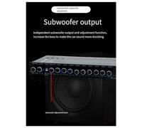 Dcluluwe Auto Square 9 Band Graphic Equalizer Digital Car Audio -EQ9 Full Series Car Amplifier Equalizer+Adjustable Filter