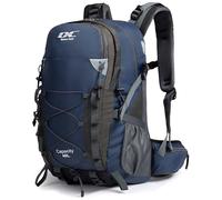DCmount Hiking Backpack 40L Women's Men's Backpack Waterproof Travel Backpack with Rain Cover, darkblue