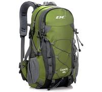 DCmount Hiking Backpack 40L Women's Men's Backpack Waterproof Travel Backpack with Rain Cover, Leaf Green