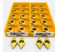 DCMT11T308 DCMT11T304 Carbide Insert Internal Turning Tool Metal Turning Tool CNC Parts Tool Carbide Turning Insert DCMT(DCMT11T304 UE6020)