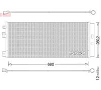DENSO DCN20023 Air conditioning condenser