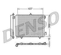 DCN21009 CONDENSER, AIR CONDITIONING DENSO