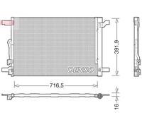 Denso Air Conditioning Condenser - DCN32024