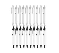 DcnrInsr 20 Pcs Sublimation Pens Sublimation Ballpoint Pen with Shrink Wrap Aluminum Customized Clip Pen