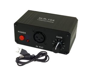 DcnrInsr XLR-10X 1 Channel XLR Interface Balanced Audio Amplifier NE5532 Dynamic Mic Microphone Preamplifier