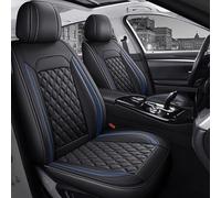 DcoAzoz Car Seat Covers Universal Fit for Dacia Berlina/Break/Double Cab/Logan/Solenza/Sandero Stepway/Duster Leather Cushion Protector Front Rear Seat Cover Set
