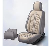 DcoAzoz Car Seat Covers Universal Fit for Toyota Land Cruiser Prado 120 Land Cruiser Prado 150 Leather Cushion Protector Front Rear Seat Cover Set