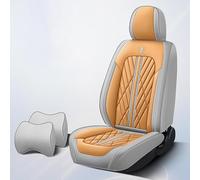 DcoAzoz Car Seat Covers Universal Fit for W204 Xpeng G6 Jetour x70 Plus Journey Geely Atlas Pro GV80 Leather Cushion Protector Front Rear Seat Cover Set