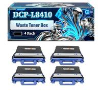 DCP-L8410 Waste Toner Box Compatible for Brother HL-L9310CDWT HL-L9310CDWTT MFC-L8610CDW MFP Printers, With Chip Large Capacity 60000 Pages (4 Pack Black)