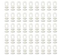 DCQQ 100 PCS Plastic Curtain Track Gliders 10mm, Easy-fit Curtain Gliders - Compatible with Both New and Old Track Systems (White)
