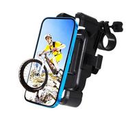 DCRWVCTON Bike Motorcycle Phone Mount Holder - 360° Rotation & Anti-Shock, Handlebar Stem Stable Holder, Quick Release One-Hand Operation (Black)