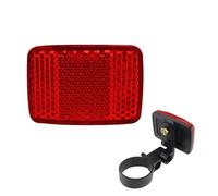 Dcrxz Bike Reflectors 10 Pcs Bicycle Reflectors for Night Safety - Plastic Taillights for Road Bike, Mountain Bike & Commuter Cycle