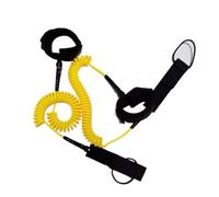 Dcrxz Paddle Lesh 4Pcs 10Ft Surfboard Leash Coil TPU Knee Rope Bent Surf Leg Rope for Bodyboard