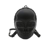 DCRYRPQES Fashion Halloween Backpack Purses for Women Novelty Horror 3D Skull Shaped Backpacks Crossbody Bags