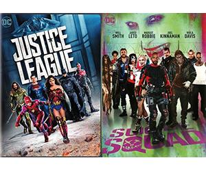 DC's Comics Finest Team Assemble: Suicide Squad +Justice Leage (2 Movie Bundle) Batman Joker Superman All The Players Are Here!
