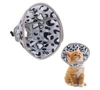 Dcsfadq Cat Collar Soft for Wound Protection Lick Prevention, Adjustable Cat Collar Protective Collar, After Surgery Collar for Cats, Small Dogs (Grey, S)