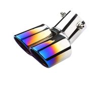 DCSNXZF Car Exhaust Muffler for Ford Fiesta MK7 2009-2025, Exhaust Tips Stainless Steel Exhaust Muffler Exhaust Whistle Car End Pipes Accessory,A-Baked-Blue