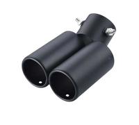 DCSNXZF Car Exhaust Muffler for VW POLO 2005-2009, Exhaust Tips Stainless Steel Exhaust Muffler Exhaust Whistle Car End Pipes Accessory,A-Black