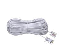 Dcszgzw 10M BT Phone to RJ11 Cable 6P2C, Extra Long Flat Internet Broadband Cable for BT Socket, Modem, Router and Landline Telephone, British UK Standard White Telephone Extension Cord