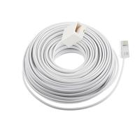 Dcszgzw 20m Telephone Extension Cable,Phone Extension Cord,Phone Line for UK Landline Phone,Compatible with BT&RJ11 Home and Office Fax, Wired Phone
