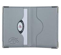 DCT 2 x Silver Grey Anti-Piracy Imitation Leather Credit Card Holder Made in France, Silver Grey, Dimension fermé H 9,5 cm L 6,5 cm, Classic