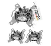 DCT Delta 3x Flush-Mounted Satellite Socket, 3 Outputs, Unicable & Cable TV Compatible, Junction Socket, Antenna Socket, DVB-C, DVB-S/S2, DVB-T/T2, DAB +, DC Pass, 5-2400 MHz