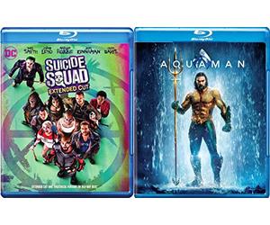 DCU 2-Blu-ray Bundle - Suicide Squad (DVD + Blu-ray + Digital) & Aquaman (DVD + Blu-ray + Digital) 2-Movie Bundle