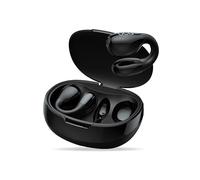 DCU TECNOLOGIC - Bluetooth 5.3 Clip Buds Headphones - Wireless - Multi-point connection - 7 hours of continuous use time (single charge) over 30 hours with charging case. Colour: black