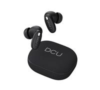 DCU TECNOLOGIC CityEcho Wireless Headphones, Bluetooth 6.0, ANC+ENC, Dual Noise Cancellation, 20 Hours Battery, Black