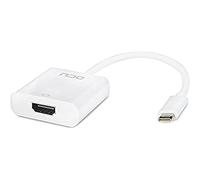 DCU TECNOLOGIC | USB C 3.1 M Adapter - HDMI 1.4 H | Adapted Cable for HDMI | Type C Connector | 20 cm | White
