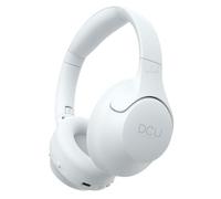 DCU TECNOLOGIC Wireless Bluetooth Headphones - 15 Hours of Use - USB-C Charging - Multifunctional Headphones with Foldable Headband - White