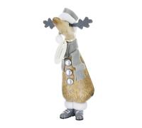 DCUK Alpine Grey Wooden Christmas Duckling - Reindeer Design